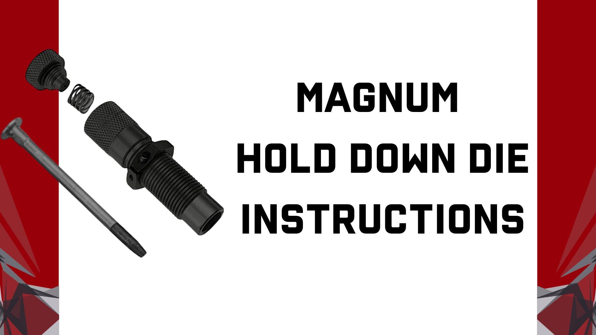 Load video: Video Instructions: How to set up and use your new Mighty Armory Magnum Case Hold Down Die