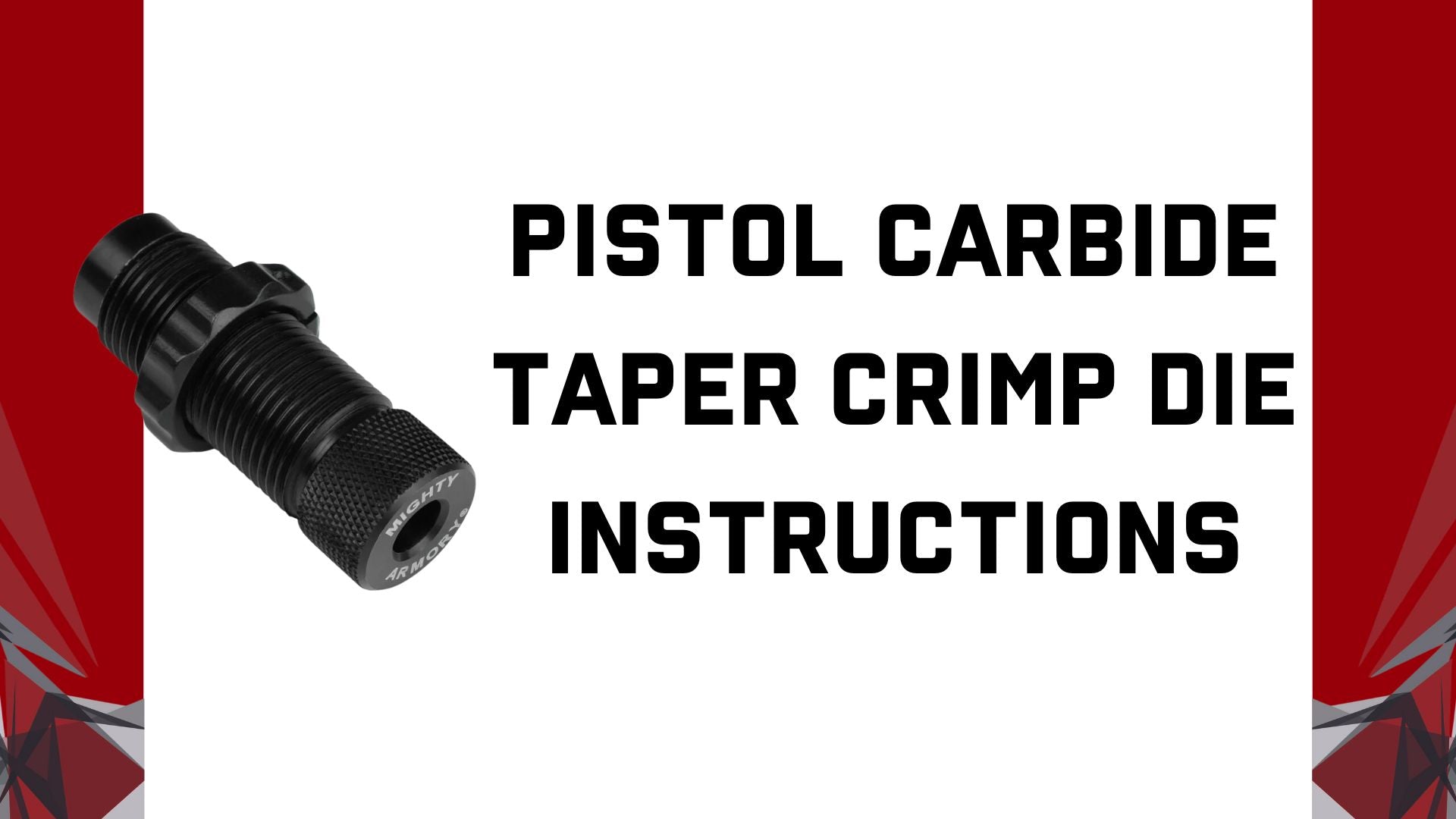 Load video: Video Instructions: How to set up and use your new Carbide Pistol Taper Crimp Die