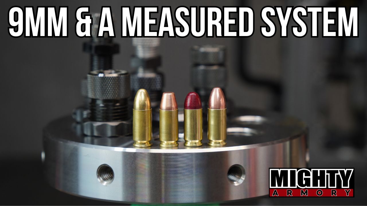 Load video: Reloading 9mm with various bullets using a measured system